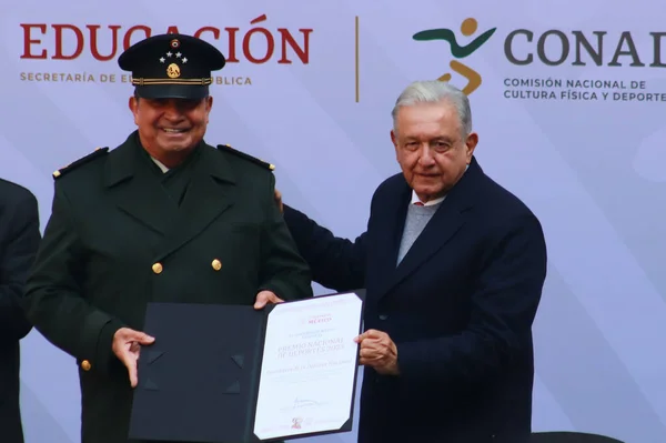 Aralık 2023 Mexico City Meksika Başkanı Andrs Manuel Lpez Obrador — Stok fotoğraf