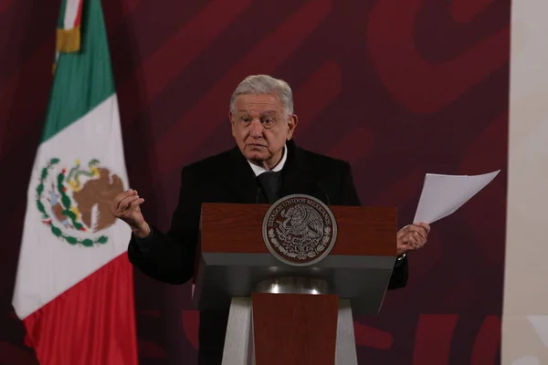 Dicembre 2023 Città Del Messico Messico Presidente Messicano Andres Manuel — Foto Stock
