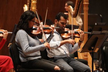 18 Ocak 2024, Mexico City, Meksika: Mexico City Filarmoni Orkestrası, piyano ve trompet konseri Op. 35, Rus Dmitri Shostakovich tarafından