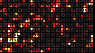 Ampullü 4K disko arka planı. Konser sahnesi vj soyut arkaplan ve kareler. Yanıp sönen ışıklar. Retro disko topu animasyonu. Sahne ışıkları. Projektör ışıkları. Dijital kare piksel arkaplanı