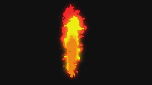 Geanimeerde Illustratie Van Vuur Perfect Voor Design Elementen Video Effect — Stockvideo