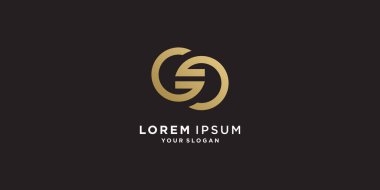 Altın yaratıcı stili G logosu Premium Vektör Bölüm 8