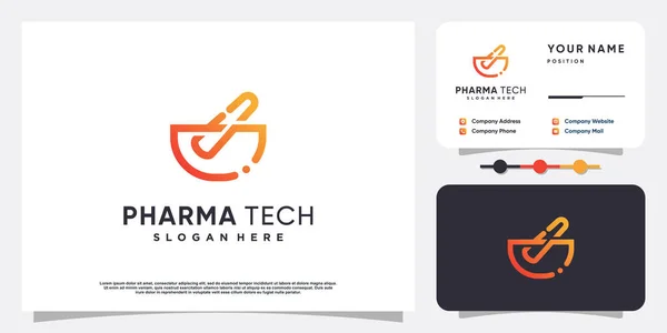 Логотип Pharma Tech Современном Стиле — стоковый вектор