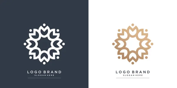 Logo Boutique Avec Concept Frais Moderne Premium Vector Partie — Image vectorielle
