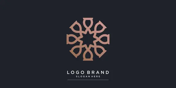 Boutique Logotyp Med Kreativ Modern Stil För Företaget Premium Vector — Stock vektor