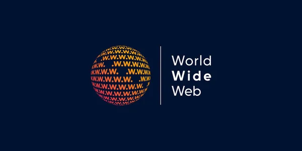 Světové Logo Kreativním Moderním Technologickým Konceptem Premium Vector Část — Stockový vektor