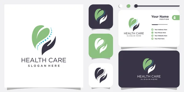Иконка Дизайна Логотипа Здравоохранения Вектор — стоковый вектор