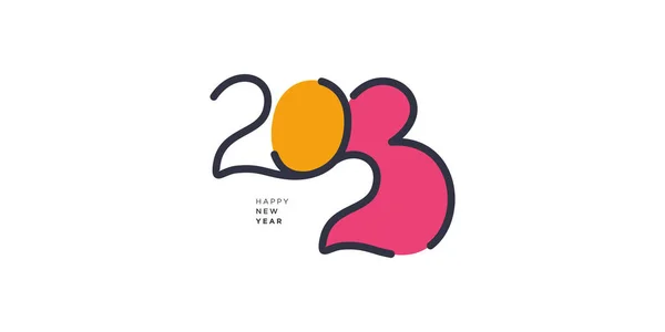 Вектор Дизайна Логотипа 2023 Творческой Уникальной Концепцией Проектной Работы Premium — стоковый вектор