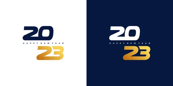 Вектор Дизайна Логотипа 2023 Творческой Уникальной Концепцией Проектной Работы Premium — стоковый вектор