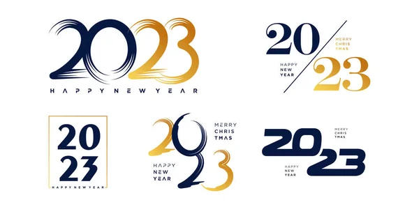 2023 Вектор Дизайна Логотипа Творческим Уникальным Стилем Баннера Бизнеса — стоковый вектор