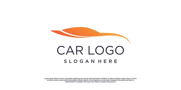Car Logo Icon Design Modern Creative Concept Idea — Stock Vector
