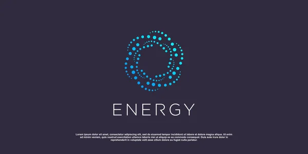 Projekt Logo Energii Kreatywnym Nowoczesnym Pomysłem Koncepcyjnym — Wektor stockowy