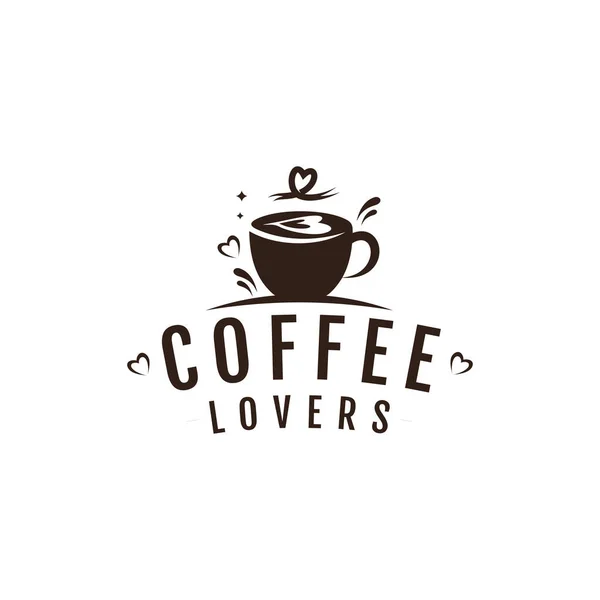 Wektor Projektowania Logo Kawy Kreatywnym Pomysłem — Wektor stockowy