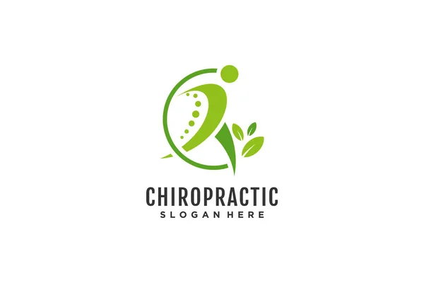 stock vector Chiropractic logo vector with creative design concept