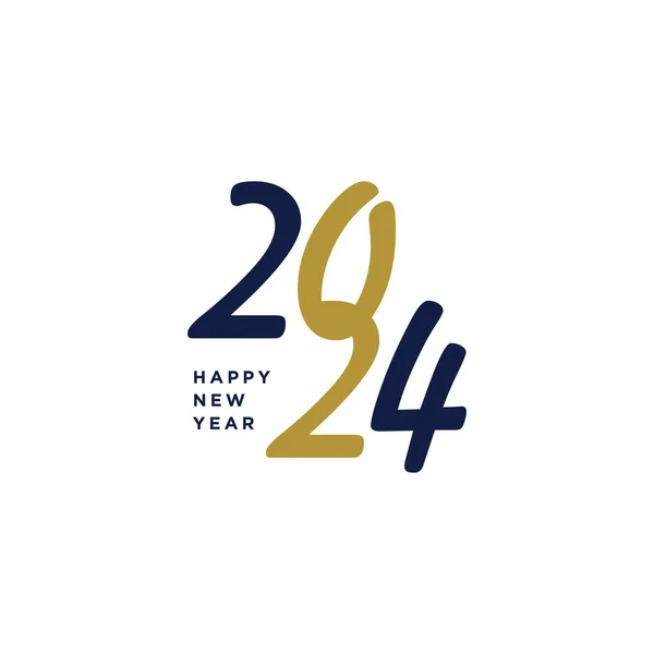 Вектор Дизайна Логотипа 2024 Современным Стилем — стоковый вектор