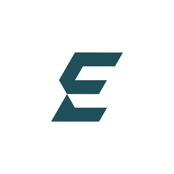 Letra Elemento Diseño Del Logotipo Con Estilo Concepto Moderno — Vector de stock