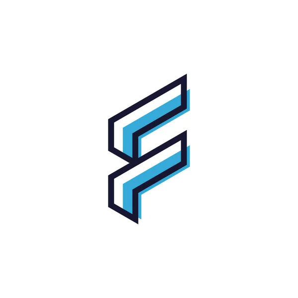 Buchstabe Logo Design Icon Element Für Initial Oder Business — Stockvektor