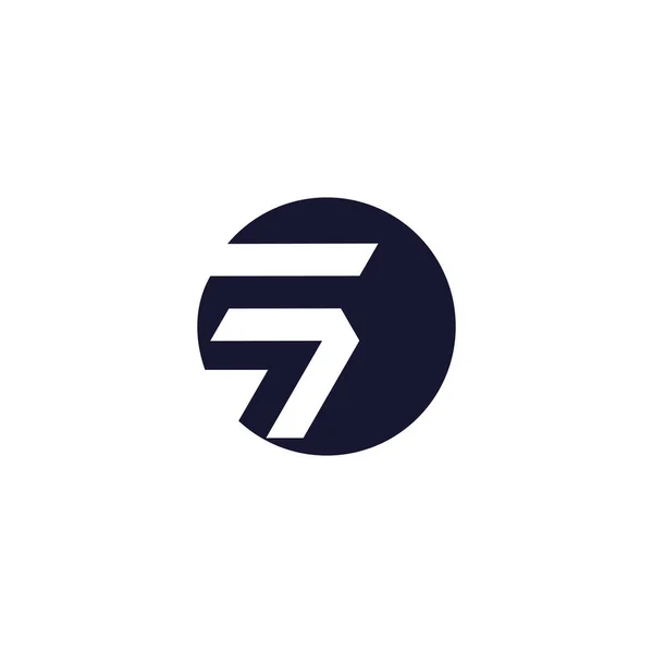 Harfi Logo Tasarım Vektörü Modern Benzersiz Biçime Sahip — Stok Vektör