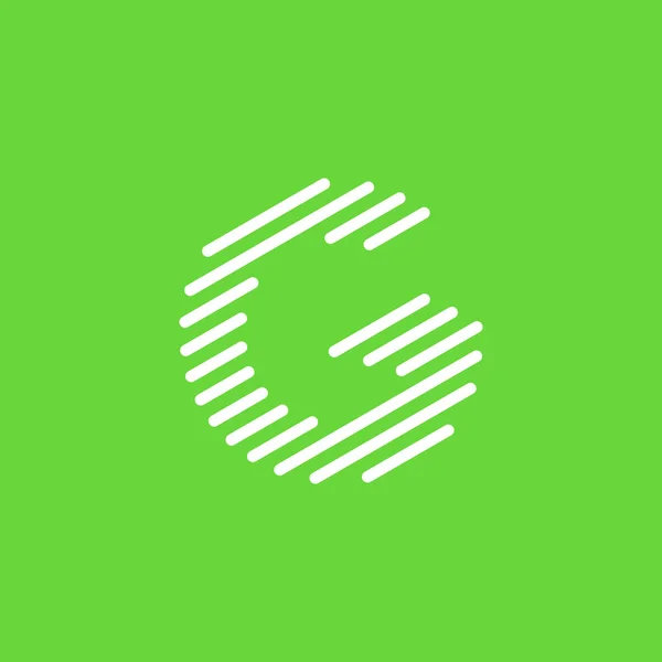 Harfi Logo Tasarım Vektörü Modern Benzersiz Biçime Sahip — Stok Vektör