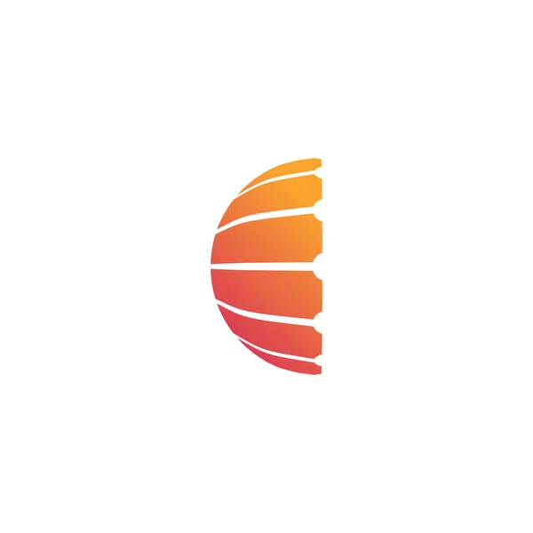 Globe Λογότυπο Σχεδιασμό Εικονίδιο Διάνυσμα Στοιχείο Μοντέρνο Στυλ — Διανυσματικό Αρχείο