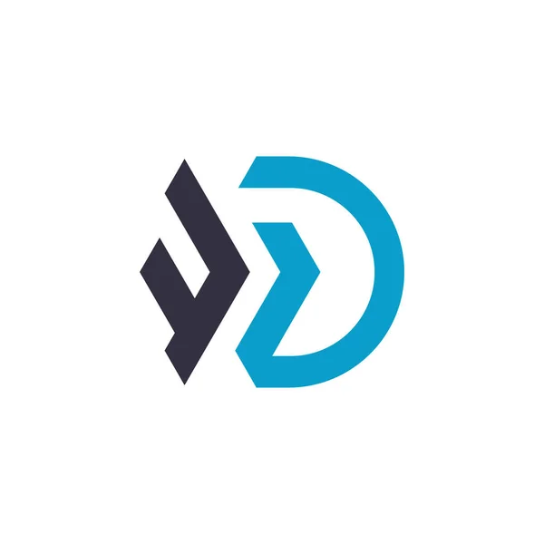 Letra Logo Diseño Icono Elemento Vector Idea Para Negocio Inicial — Vector de stock