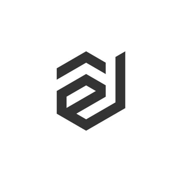 Carta Logotipo Design Ícone Elemento Vetor Ideia Para Negócio Inicial — Vetor de Stock