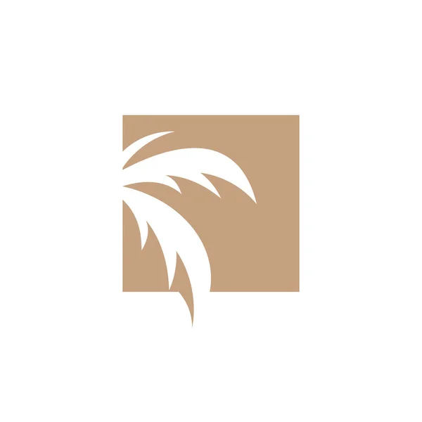 Palm Logo Ontwerp Pictogram Element Vector Idee — Stockvector