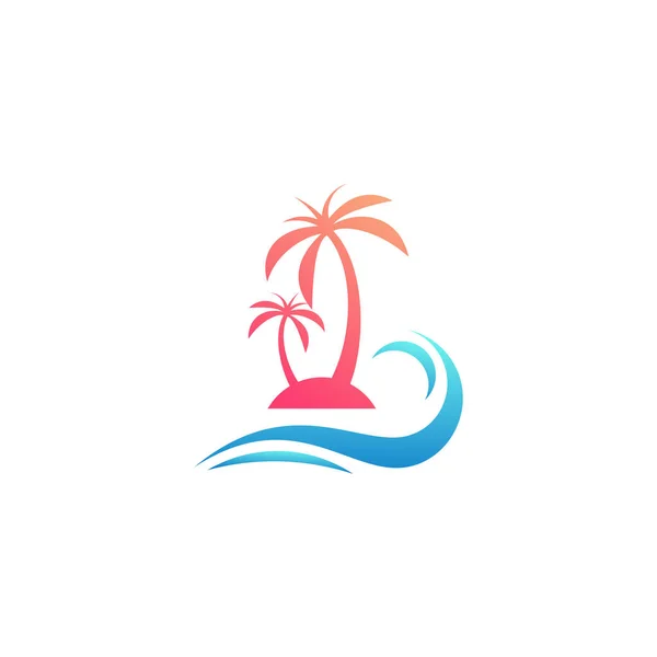 Idée Vectorielle Élément Icône Design Logo Palm — Image vectorielle