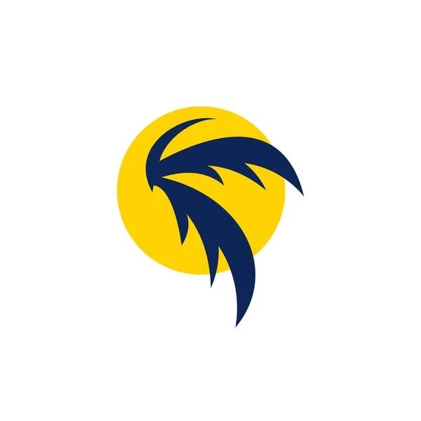 Palm Logo Design Icon Element Vector Idea — Stock Vector