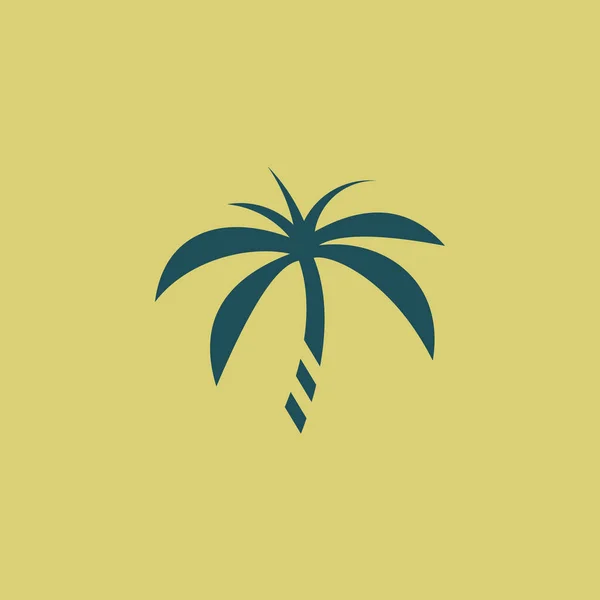Palm Logo Diseño Icono Elemento Vector Idea — Archivo Imágenes Vectoriales