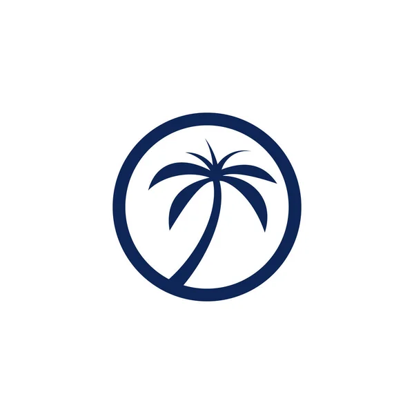 Palm Logo Design Icon Element Vektor Idee — Stockvektor