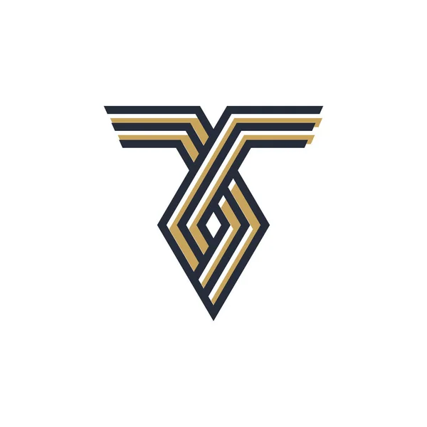 Літера Елемент Піктограми Дизайну Логотипу Сучасною Творчою Концепцією — стоковий вектор