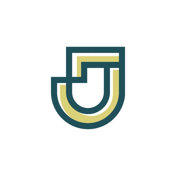 字母J标志设计图标元素与现代创意概念 — 图库矢量图片
