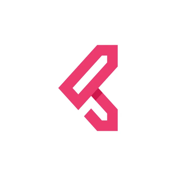 Kavramına Sahip Harfi Logo Tasarımı Ögesi — Stok Vektör
