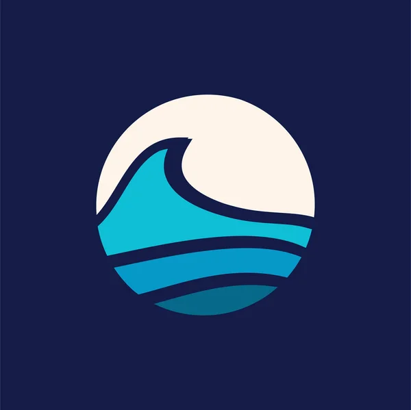 Waves Logo Design Element Vektor Med Kreative Moderne Koncept – Stock-vektor