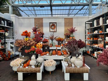 TEPLICE, CZECH REPUBLIC - 17.09.2023: Garden Center Dvorak 'taki böcek oteli ve oğlu. Yüksek kalite fotoğraf