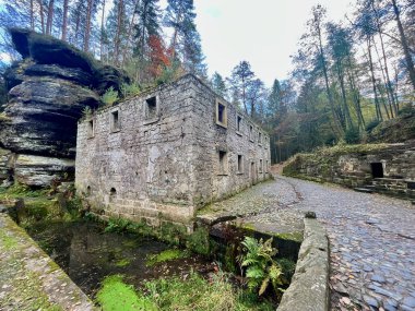 İsviçre 'deki Bohemian Ulusal Parkı' ndaki Dolsky değirmeni. Yüksek kalite fotoğraf