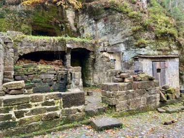 İsviçre 'deki Bohemian Ulusal Parkı' ndaki Dolsky değirmeni. Yüksek kalite fotoğraf