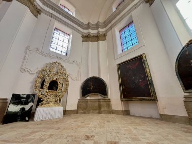 The interior of the church of the Annunciation in monastery Marianska Tynice, of the Northern Plzen Region. High quality photo clipart