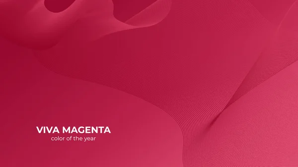 Abstrakt Moderne Viva Magenta Bakgrunn Med Flytende Bølger Innovasjonsteknologikonsept Luksusbakteppe – stockvektor