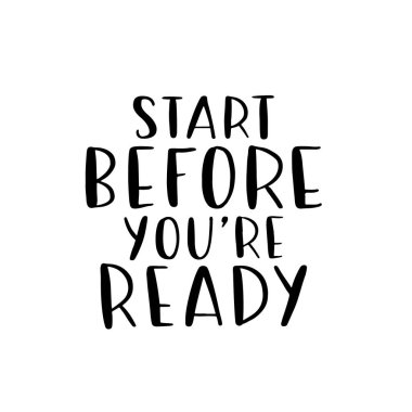 El çizimi kartlar. Yazıt: her gün yeni bir başlangıçtır. Tebrik kartları, posterler, tişörtler, afişler, davetiyeler için mükemmel soyut tasarım.