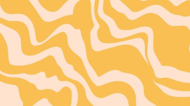 Colorful retro wavy background illustration. Trendy distorted pastel color texture in vintage y2k style. Psychedelic hippie template, liquid swirl cover.