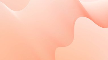 Soyut arka plan vektörü turuncu, şeftali tüyü ve düğün tasarımı için dinamik dalgalar. Şebeke dalgalı çizgileri olan fütüristik fon. Çizgili kaliteli şablon ve gradyan ağ pankartı, poster.