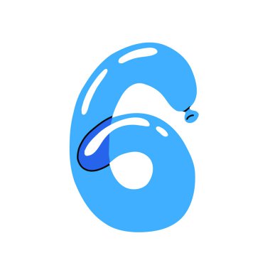 Renkli sayılar ve semboller. Doğum günü, karnaval, kutlama, yıldönümü ve tatil partisi geçmişi için şişirilebilir minimalist balonlar..