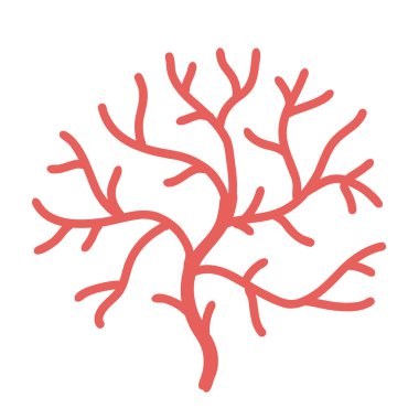 Okyanus altı mercan resif bitkilerinin, mercanların ve deniz şakayıklarının simgesi. Akvaryum yosunları, tropikal mercan resif elementleri. Deniz yosunları, deniz yaban hayatı, süngerler ve deniz yosunları....