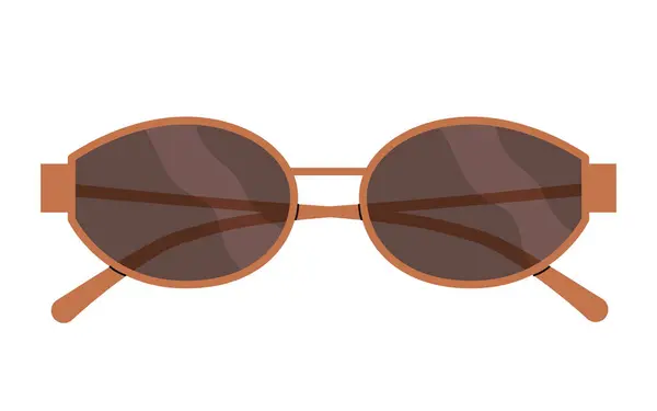 Icon Sunglasses Retro Framed Sunglasses Vintage Fashion Flat Design Cartoon Royalty Free Stock Illustrations