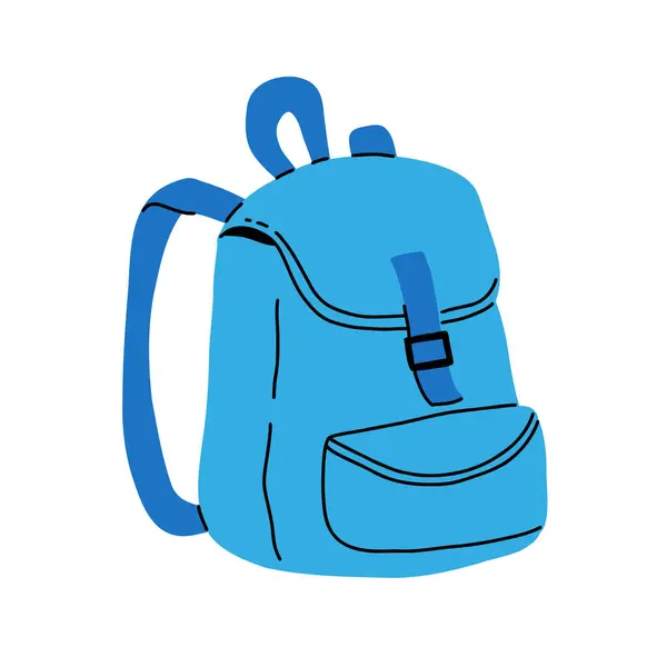 Different School Backpack Schoolbag Back School Collection Children Bags Hand Royalty Free Stock Vectors