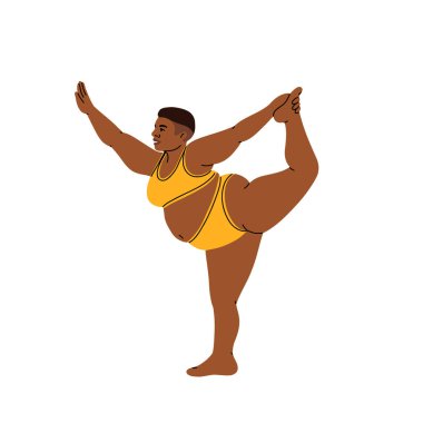 Ayrıca beden ölçülerinde kızlar, özgüven ve güçle yoga yapar, vücudu ve yeteneklerini benimser, fiziksel zindelik ve güzellik standartlarını hiçe sayar. Çizgi film İnsanları Vektör İllüstrasyonu