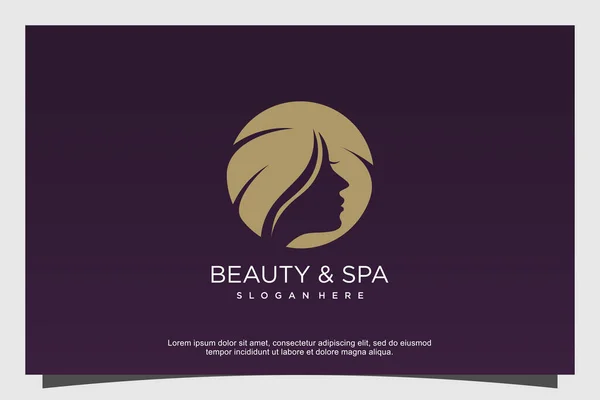 Concept Logo Beauté Spa Premium Vector — Image vectorielle