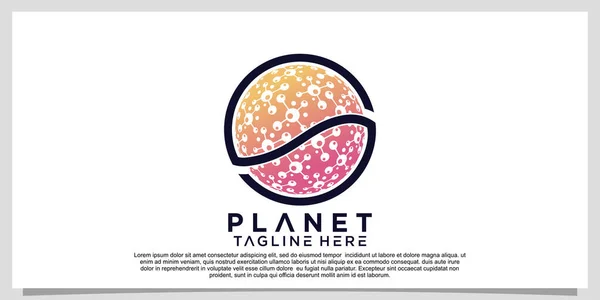 stock vector Creative planet logo design with unique concept Premium Vector Part 1